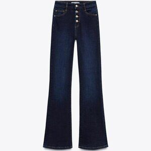 ZARA** FLARE Z1975 JEANS WITH A HIGH WAIST